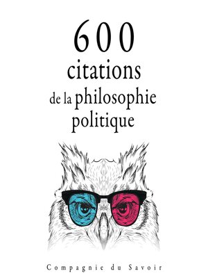 cover image of 600 citations de la philosophie politique